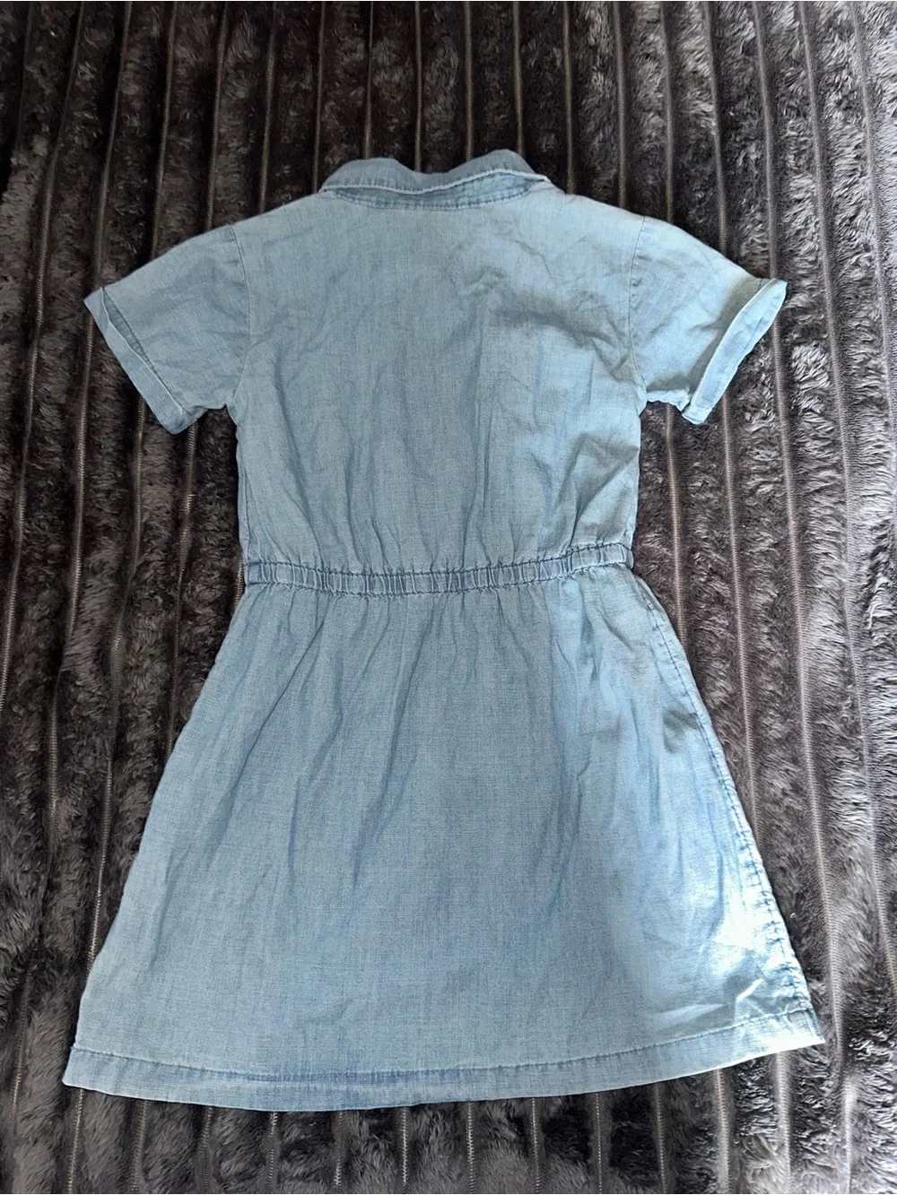 Carter's girls Light Blue Denim Shirt Dress with Button Front